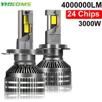 4000000LM H7 LED Canbus Car Headlight Super HB4 H11 H4 H1 HB3 9005 9006 H8 Lights Plug-N-Play Bulb 3000W 6000K Auto Lamp 12V 24V