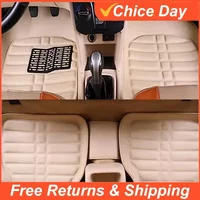 5pcs Auto Floor Mats Foot Rugs Carpets Car Styling For Duster Premium Full Set Carpet Floor Mat Leather Car Accessories Amagi