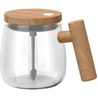Electric Mixing Mug High Speed Self Stirring Cup with Handle Glass Mixer Mug for Office Home Travel