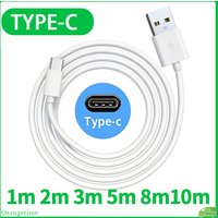 【Fast Delivery】1M 2M 3M 5M 8M 10M Long USB Type C Charger Cord USB C Cable Charging Data Cable For Phones PC Camera Monitors