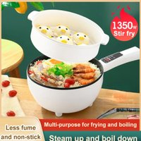 Intelligent multifunctional household electric cooking pot with steaming and frying function