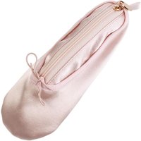 Large Capacity Ballet Shoes Pencil Case Cute Design Pencil Holder Ballerina Pencil Bag Desktop Organizer Makeup Bag