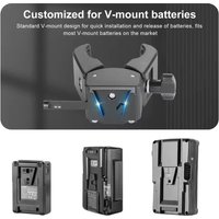 COOL DIER V-Lock Battery Plate Quick Release V-Mount Battery Mounting Plate Adapter for Sony DSLR BP Battery Camera Mount