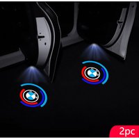 2Pcs Led HD Car Door Welcome Light Projector Lamps For BMW 50th Anniversary 1 3 5 7 series E83 F16 E70 Car Styling Accessories