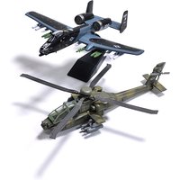 Rafale F-14 AH-64 A10 F22 Assembly Simulation Plastic Model Fighter Bomber Aircraft Military Display Scale Model Creative Gift