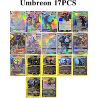 Umbreon 17pcs/Set PTCG Proxy Cards Evolving Skies Aquapolis Neo Discovery Full Series Charizard TCG Collect Battle DIY Card