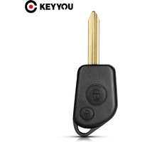 KEYYOU For Citroen Picasso Saxo Berlino Xsara Car Key Shell Fob Remote Case Uncut SX9 Blade Replacement Auto 2 Buttons Key