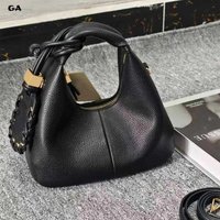Y2K French Fashion Design Black Crescent Bag Female Saddle Bag with Cosmetic Mirror for Woman Shoulder Bags Purse 2026 New