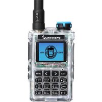 Quansheng UV-K1 Walkie Talkie Ice Transparent Color 5W VHF/UHF Multi-Band Type-C Program Ham Two Way Radio Amateur Radio UVK1