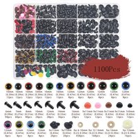 New 1100Pcs DIY Screw Combination Color Plastic Crafts Safety Eyes Bear Soft Toy Animal Doll Amigurumi Accessories For Toy Gift