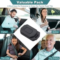 2/4PCS Car Seat Belt Clip Extender Safety Buckle Plug And Play Seatbelt Lock Socket Extender Just Insert for Vehicle Security