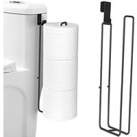 1pc Hanging Toilet Paper Holder with Patch, Bathroom Paper Towel Holder, No Drilling Wall Mount, for Kitchen and Bathroom