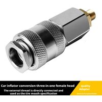 1Pc Car Tyre Wheel Inflatable Quick Connector Air Thread Nozzle Adapter Accessory Fast Conversion Head Clip Type Nozzle
