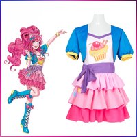 Pinkie Pie Cosplay Costume Fashionable Pony Cosplay Set Lovely Princess Dress Halloween Party Costume Children's Birthday Gift