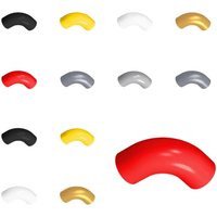 10pcs 25214 d.90 Elbow Macaroni Brick Round Degree Elbow Type 2 Axle Hole Collections Modular Compatible with 25214 71076