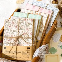 1PC Hanano Chapter Series Flower Handbook Material Decoration Sheet Stickers Packaging Paper
