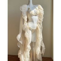 Sexy Bikini Set Beach Vacation Two-Piece Pure Desire Cover-Up Triangular Design with Chest Pad No Steel Support Polyester