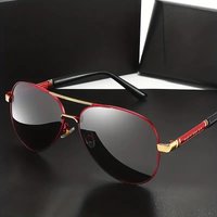 Polarisierte Sonnenbrille Männer Metall Rahmen Qualität Sonnenbrille Marke Design Männliche Gläser Angeln Schutzbrillen UV400
