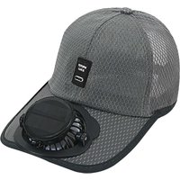 AliExpress NONE Breathable Sunhat with Solar Fan Outdoor Sun Protection Hat USB Rechargeable Fan Baseball Caps Summer Sunscreen Sunshade Hats