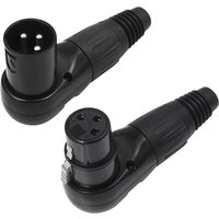 3Pin Adjustable XLR Right Angle Connector Male Female Micphone Plug Audio Cable Connector Mic Speaker Audio Cable Connector
