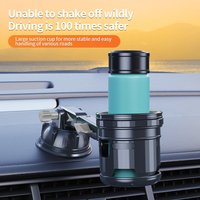 2-in-1 Suction Vehicle Mounted Cup Holder No-Slip Multifunctional Dual Cup Holder Car Beverage Holder for Vehicles