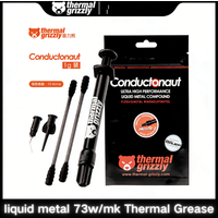 Pâte thermique liquide à haute conductivité thermique pour le refroidissement du CPU et du GPU, Thermal Grizzly Conductonaut 73W/mk