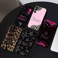 Juicy Girly-glam C-Couture Phone Case For Samsung S25,S24,S21,S22,S23,S30,Ultra,S20,Plus,Fe,Lite,Soft Black Cover