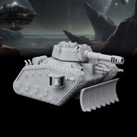 28mm Sci-Fi Tank Chariot Miniature, Armored Vehicle Terrain Element for TTRPGs, Ideal for Futuristic Combat Scenarios