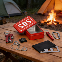 Outdoor Survival Emergency Tool for Wire Folding Compass Multi-Purpose Plier with Flashlight Whistle for Hiking Camping Travel