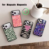 Liquid Swirl Pattern Phone Case For iPhone17,16,15,14,13,12,11 Plus,Pro Magnetic For Magsafe Wireless Charging