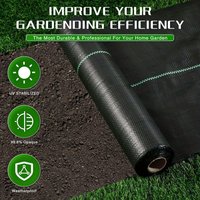 Garden Landscape Fabric Weed Barrier Heavy-Duty Road Gardening Mat Polypropylene