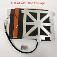 Funssor Dual Voltage Anycubic Kobra S1/ S1C 3D-Drucker 8mm Aluminiumlegierung CNC-Bauplatten-Upgrade-Kit mit Druckbettwagen