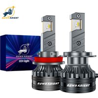DAWN KNIGHT D7 Super Mini H7 H11 9005 9006 55W/Pair Reflective Optical Headlight Replacement Light Bulb 6000K 12V 2PCS