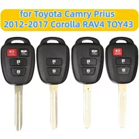Car key cover 2/3/4 Buttons Remote Car Key Shell Case for Toyota Camry Prius 2012 2013 2014 2015 2016 2017 Corolla RAV4 TOY43