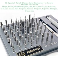 KWONG YUEN Watch Repair Kits 56 pcs Special Watch Blades Sets Dedicated to Luxury Watches for Rolex Oemga Watchmaker Tools