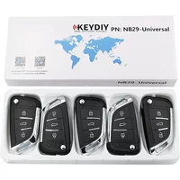 5pcs KEYDIY KD NB29 Car Remote Key Multifunctional Universal Remote Key 3 Buttons for KD900+ URG200 KD-X2 Key Programmer