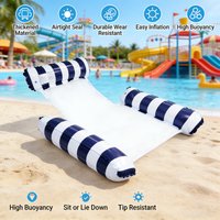 Summer Fun 3 Tube Pool Float Hammock 130x122cm Heavy Duty Inflatable Water Lounger for Adults Lake Beach Essential