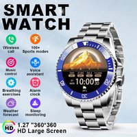 LIGE 2026 New Steel Smart Watch Men 1.27"HD Screen Bluetooth Call Sports Men's Watches IP68 Waterproof Health Fitness Smartwatch