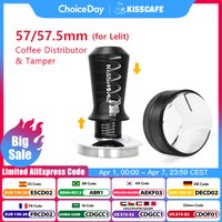 Coffee Tamper 57mm 57.5mm Distributor Tamping Station Constant Pressure 30Lbs For Lelit Anna Espresso Accessories Barista Tools