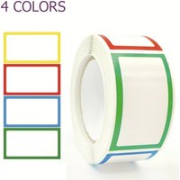 250pcs Waterproof Blank Self Adhesive Colorful Sticker Removable Label Stickers Name Tag Bottle File Document School Supplies