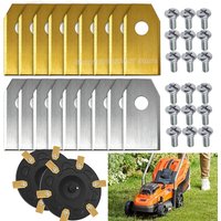 Robot Mower Blades Stainless Steel Extended Grass Trimmer Replacement Blade for Robotic Lawn Mower Garden Lawnmower Tools