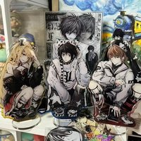 Stylish Death Note Desktop Ornaments Stand Card Acrylic Exquisite Cartoons Yagami Light Student Decorate Collect Figure Gifts