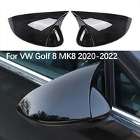 Car Side Mirror Cover For VW Golf 8 MK8 GTE GTD GTI R-Line 2020-2022 Rearview Mirror Cover Trim Wing Cap Exterior Rear View Case