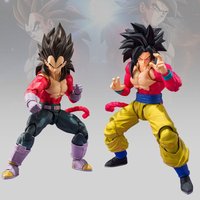 15cm SHF Figure Set Dragon Ball GT SSJ4 Goku Vegeta Articulated Action Figure Replaceable Head & Hand Parts Anime Model Toy Gift