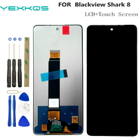 For Blackview Shark 8 LCD Display Touch Screen Sensor Digitizer Assembly Panel Glass Full LCD For Blackview Shark 8 Repair Parts