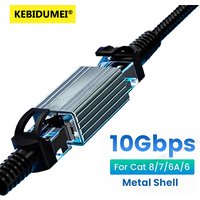 10Gbps RJ45 Connector Metal Case Network Extender Extension for Cat8 Cat7 Cat6 Female to Female Adapter Gigabit Ethernet Cable