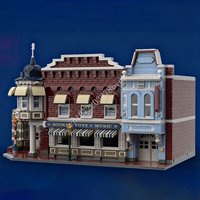 3000 PCS Town Square Emporium Modular Building Blocks Model City Street View Assembly Educational Man Gift For Adults Decoration