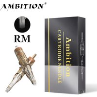 Ambition Premium RM Tattoo Cartridge Needle Round Magnum 20pcs/lot Disposable Sterilized for Tattoo Machine and Permanent Makeup