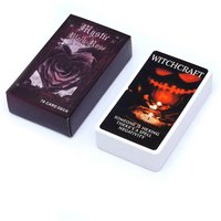 Mystic Black Rose Oracle Deck 78 Pcs Situations Tarot Cards Twin Flame Love Keywords Deck Healing Shadow Work Unique 10.3*6cm