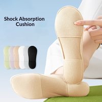 1Pair Silicone Non-slip Cotton Padded Soft Comfortable Liner Socks Female Summer Ultra Thin Breathable Invisible Low Cut Socks